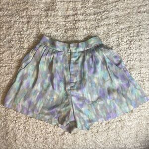 Opening Ceremony Dreamy High-Waisted Pleated Shorts